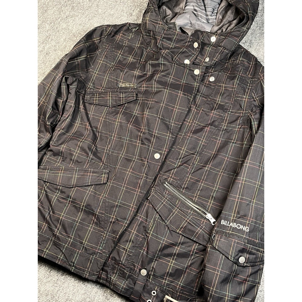 VTG Billabong Sorient Women Large Multi Snow Ski Hiking Rain Cold Jacket Y2K